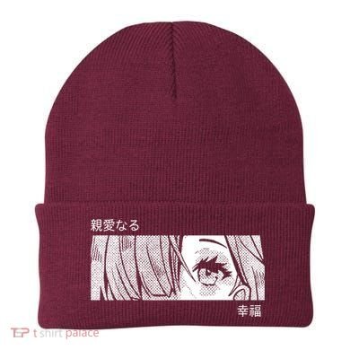 Anime Girl Eyes Cute Beanie