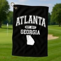 Atlanta Georgia Est. 1847 Varsity Golf Towel thumb 1