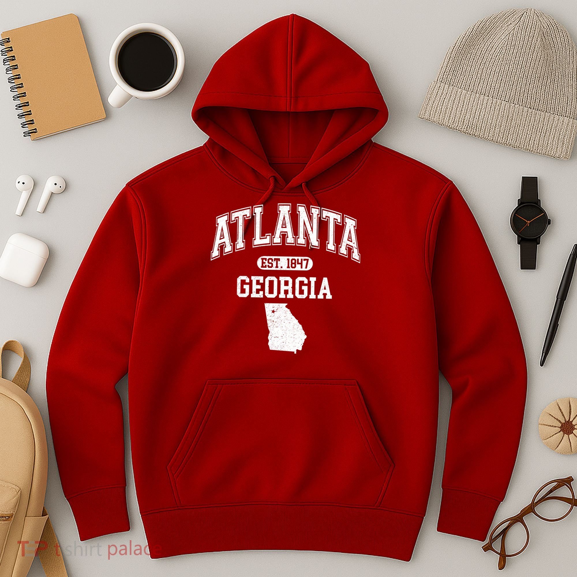 Atlanta Georgia Est. 1847 Varsity Hoodie