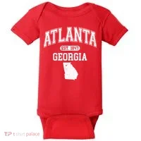Atlanta Georgia Est. 1847 Varsity Baby Bodysuit thumb 0
