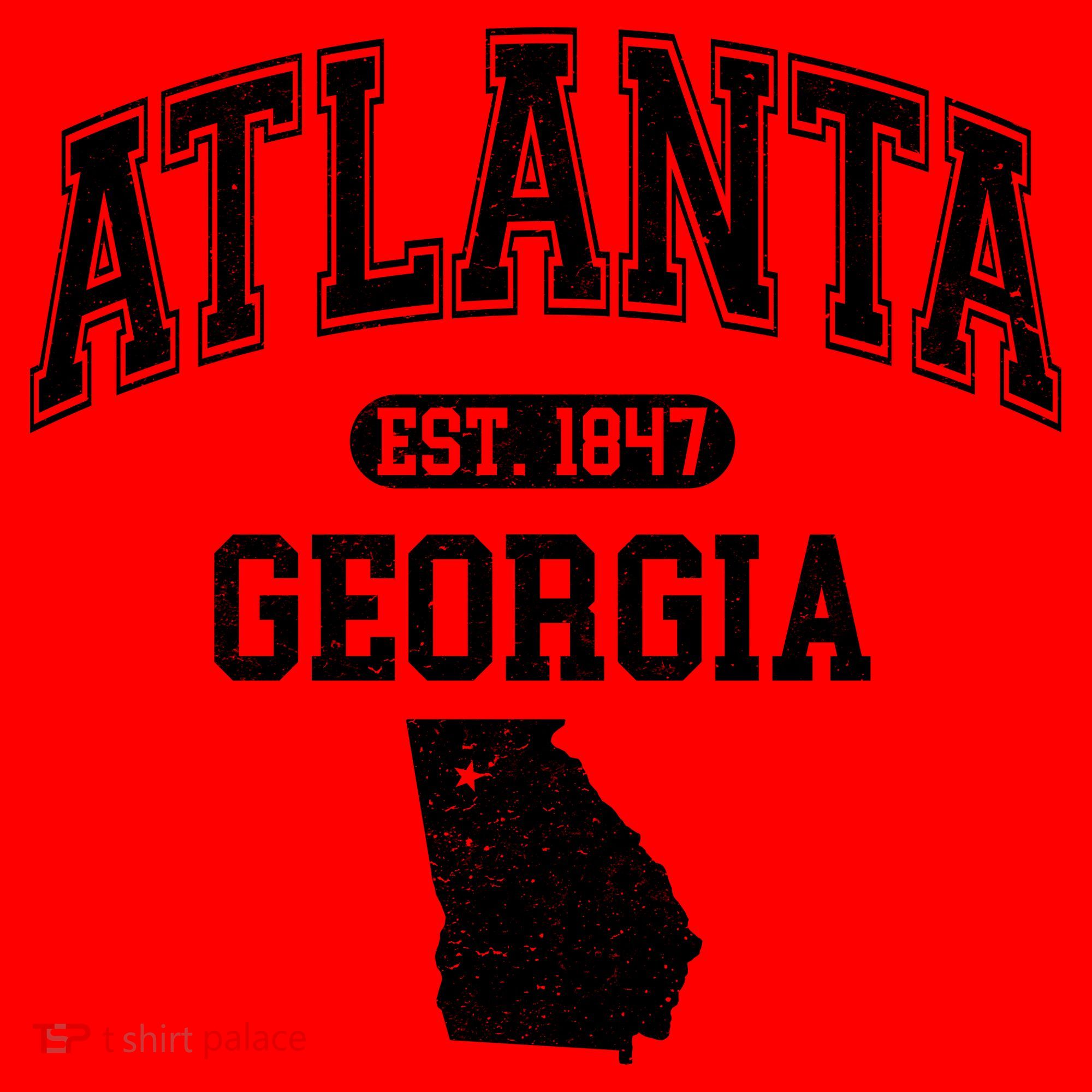 Atlanta Georgia Est. 1847 Varsity Santa Hat