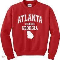 Atlanta Georgia Est. 1847 Varsity Kids Sweatshirt thumb 0