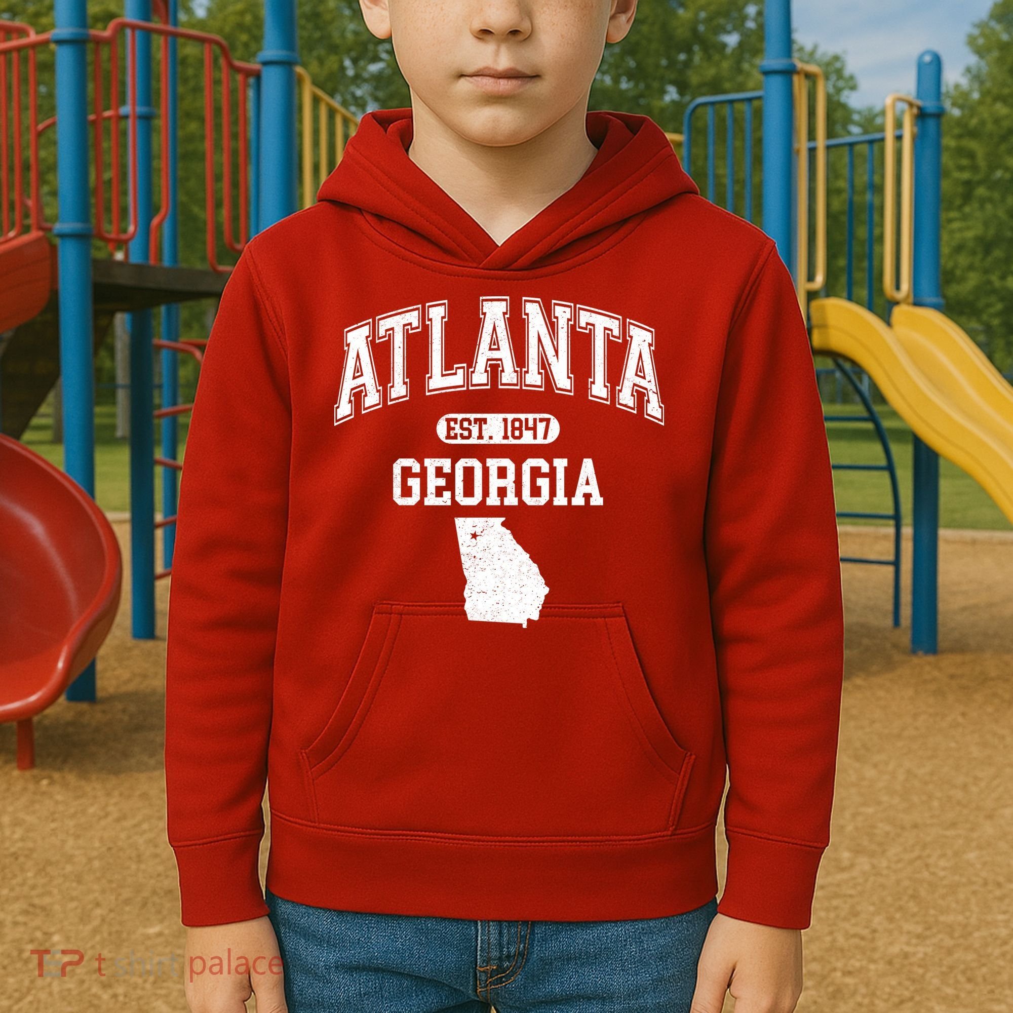 Atlanta Georgia Est. 1847 Varsity Kids Hoodie