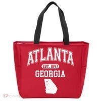 Atlanta Georgia Est. 1847 Varsity Tote Bag thumb 0