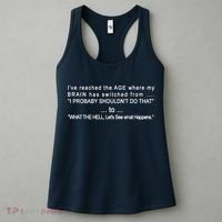 Aged Brain Funny Sarcastic Women's Tank Top thumb 3