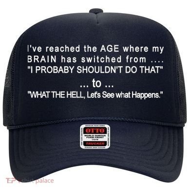Aged Brain Funny Sarcastic Hat