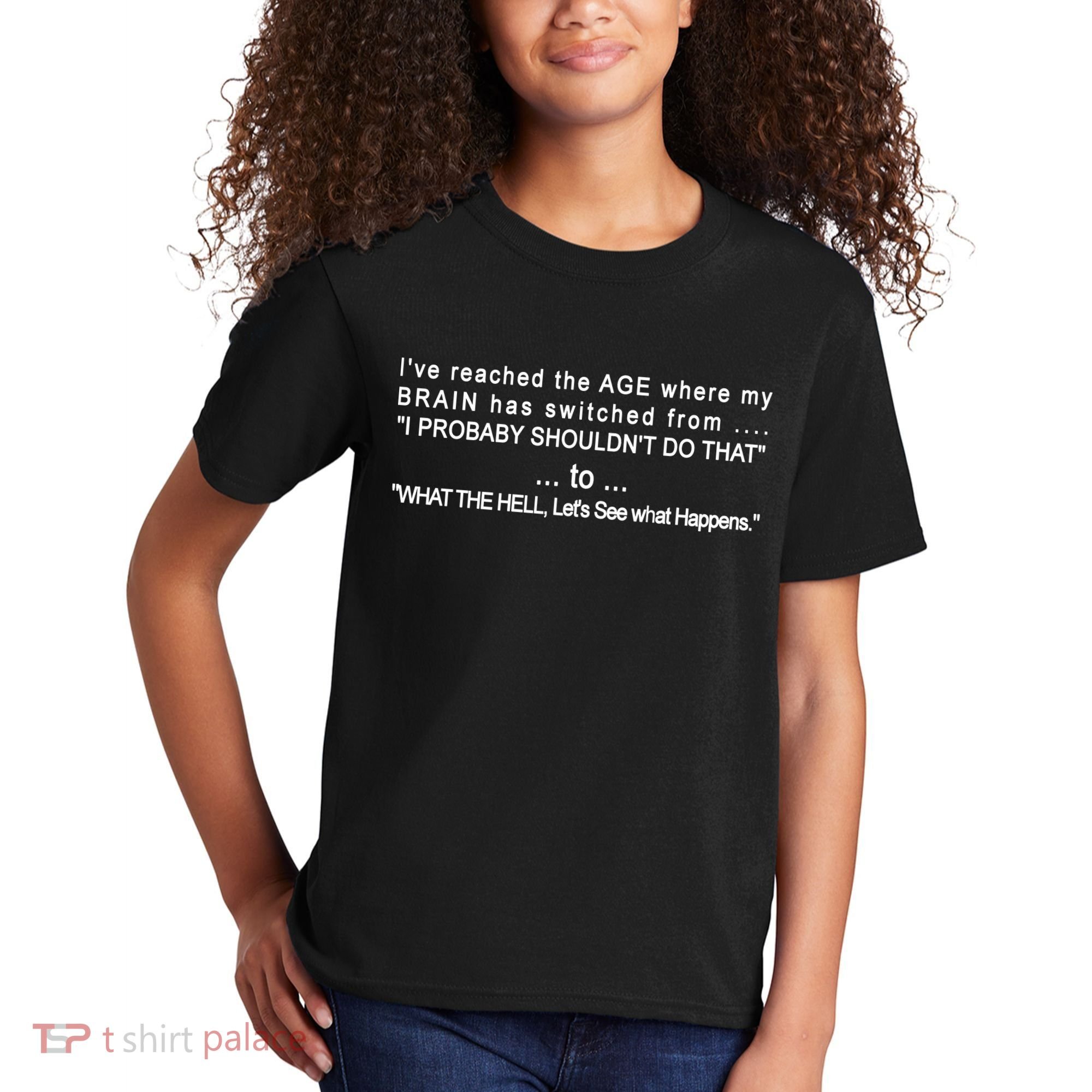 Aged Brain Funny Sarcastic Kids T-Shirt