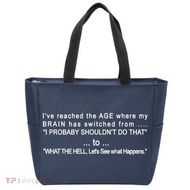 Aged Brain Funny Sarcastic Tote Bag