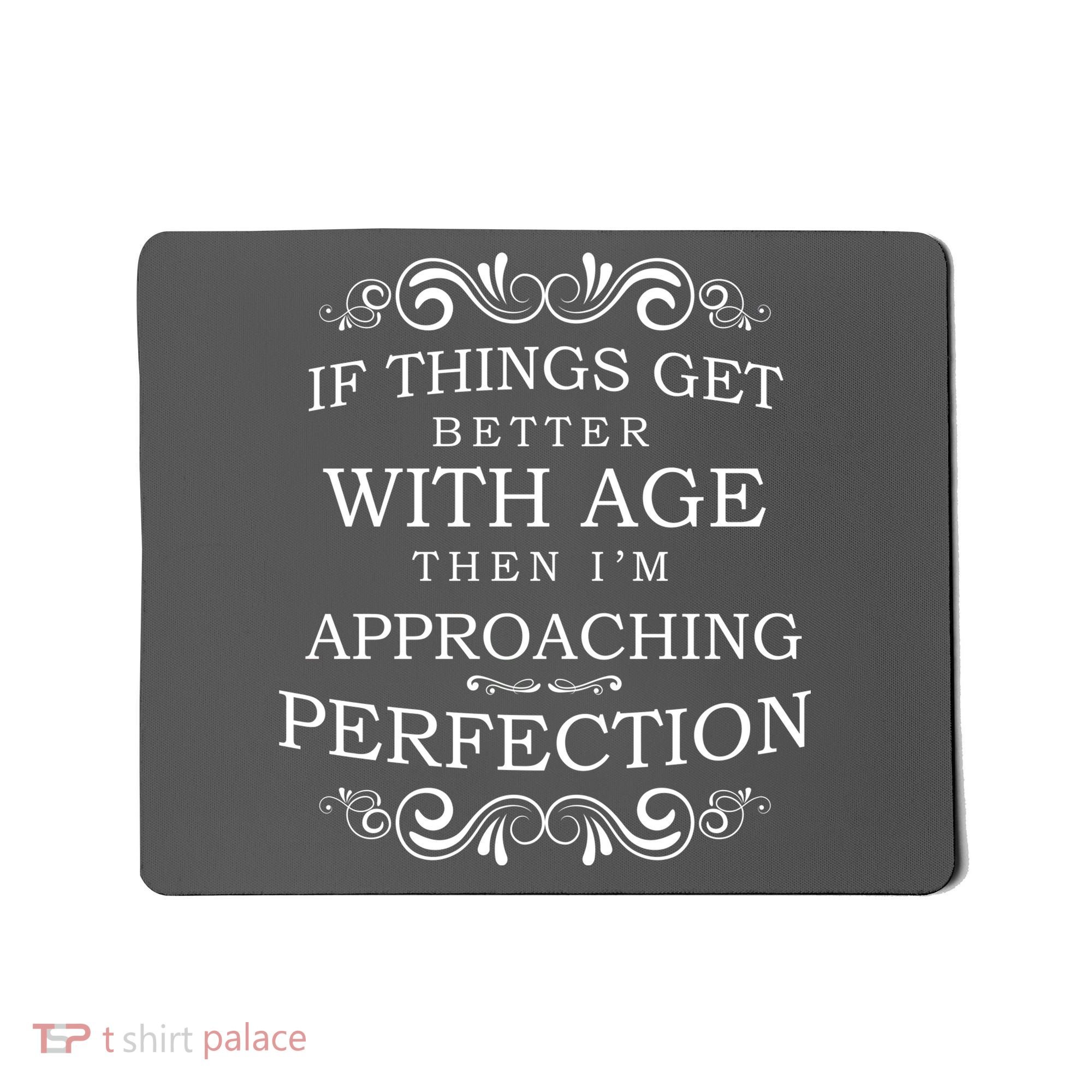 Aged To Perfection Funny Birthday Mousepad