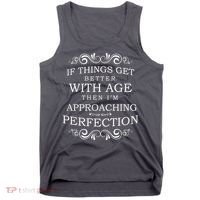 Aged To Perfection Funny Birthday Tank Top thumb 0