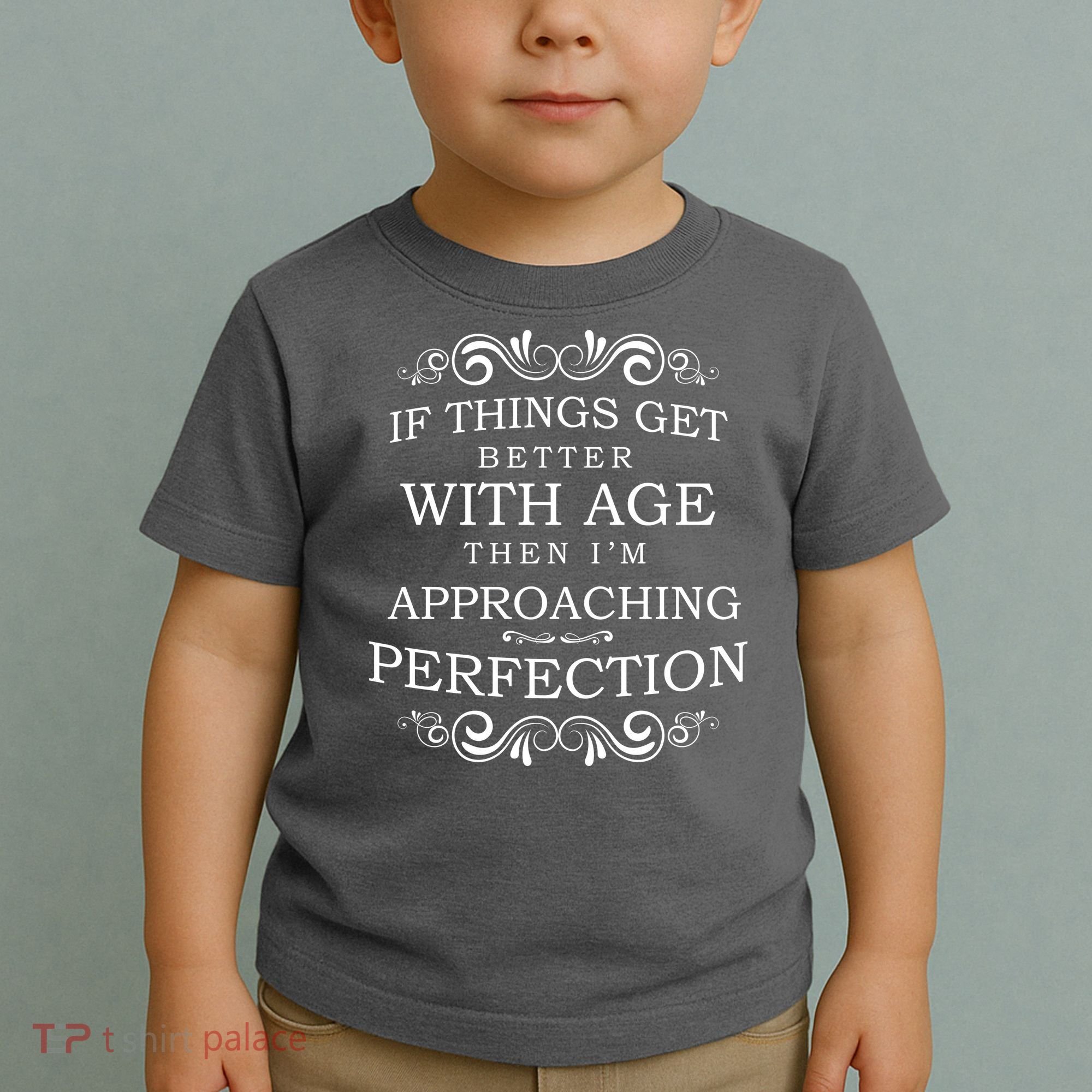 Aged To Perfection Funny Birthday Toddler T-Shirt