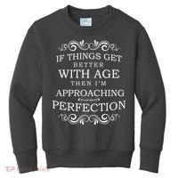 Aged To Perfection Funny Birthday Kids Sweatshirt thumb 0