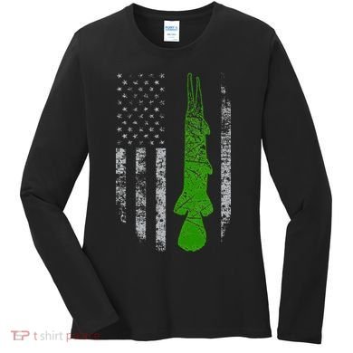 Alligator Gar Flag Alligator Gar Fishing Women's Long Sleeve Shirt