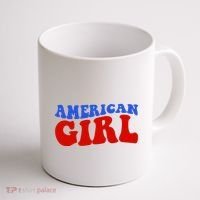 American Girl Fourth Of July Coffee Mug thumb 1