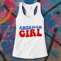 American Girl Fourth Of July Women's Tank Top thumb 3
