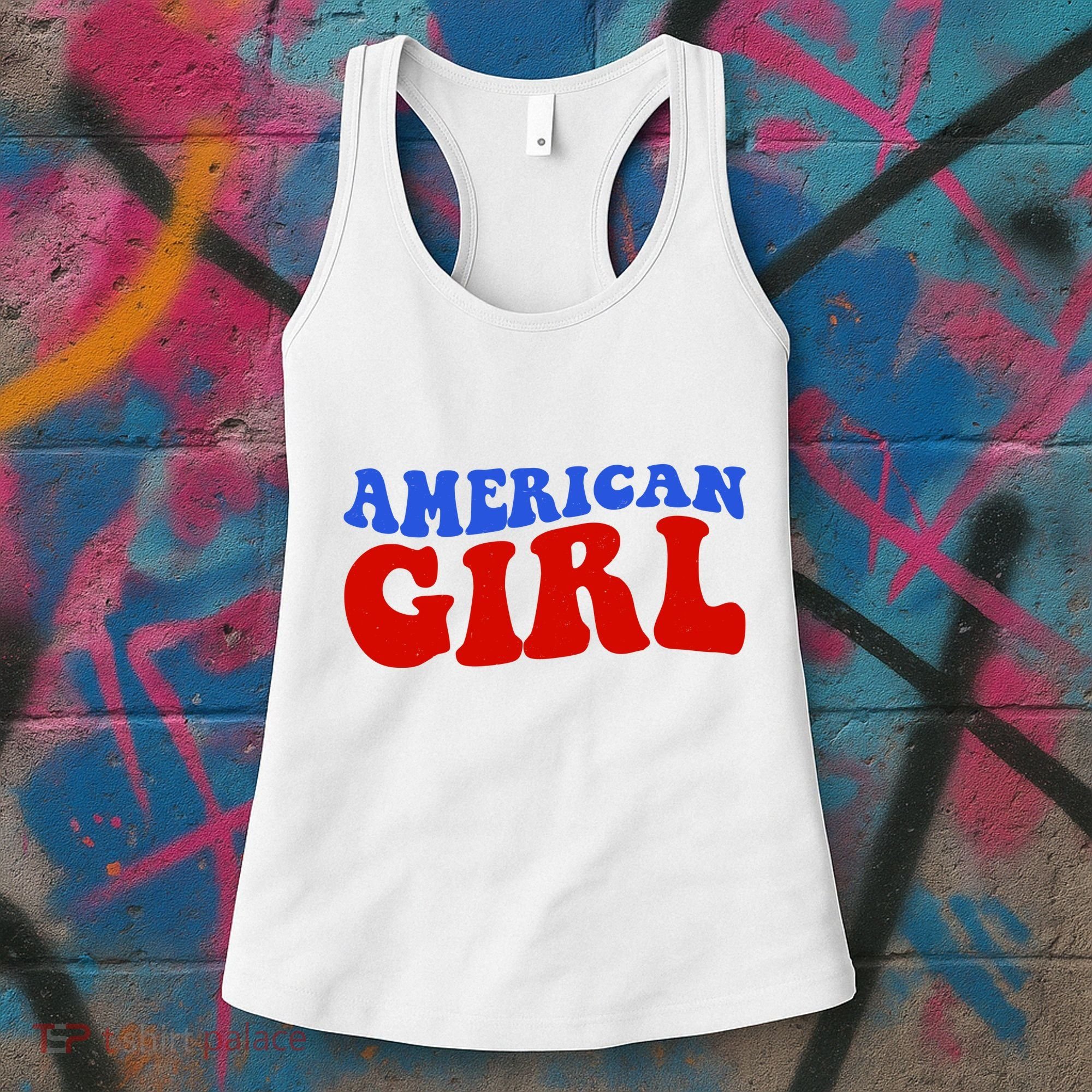 American Girl Fourth Of July Women's Tank Top