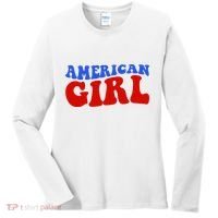American Girl Fourth Of July Women's Long Sleeve Shirt thumb 0