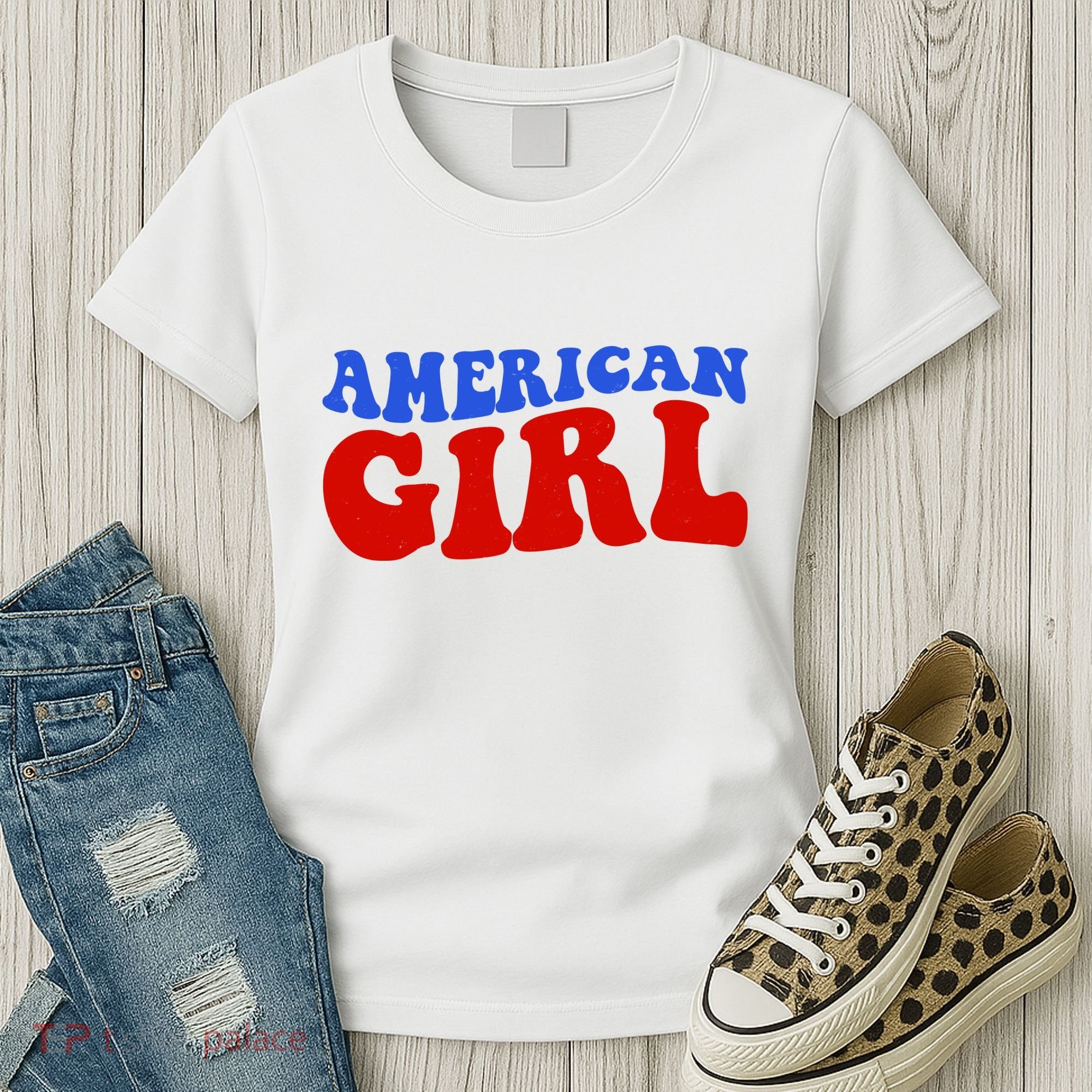 American Girl Fourth Of July Women's T-Shirt