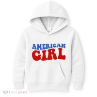American Girl Fourth Of July Kids Hoodie thumb 0
