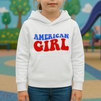 American Girl Fourth Of July Kids Hoodie thumb 3