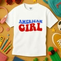 American Girl Fourth Of July Kids T-Shirt thumb 3