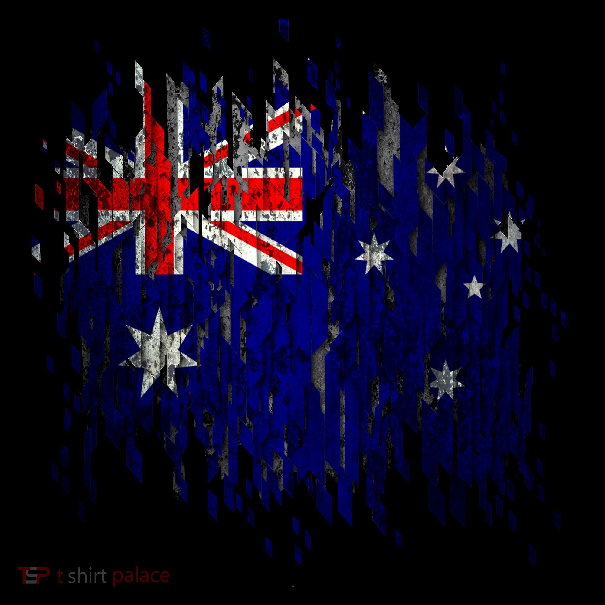 Australia Grunge Flag Coaster