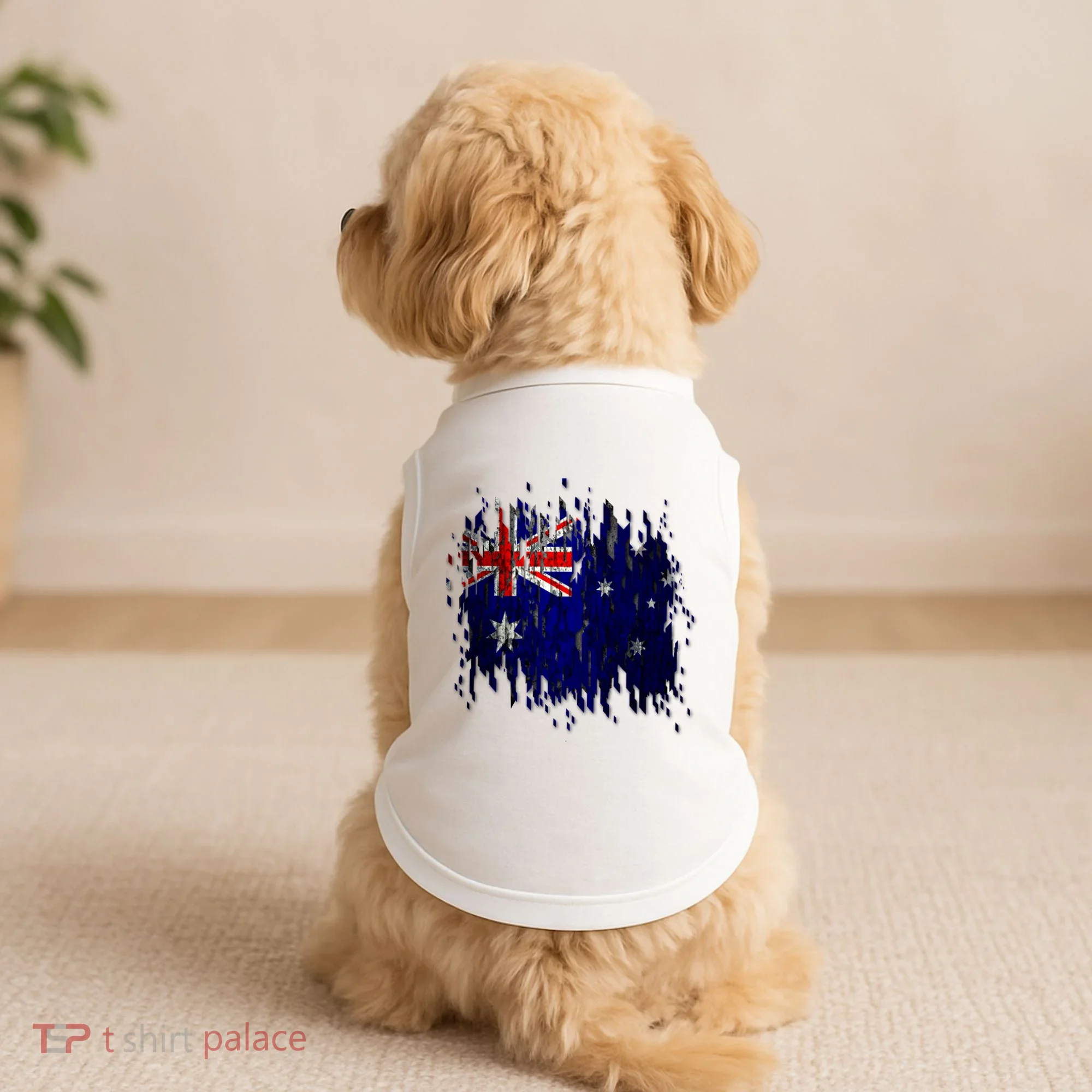 Australia Grunge Flag Doggie Tank