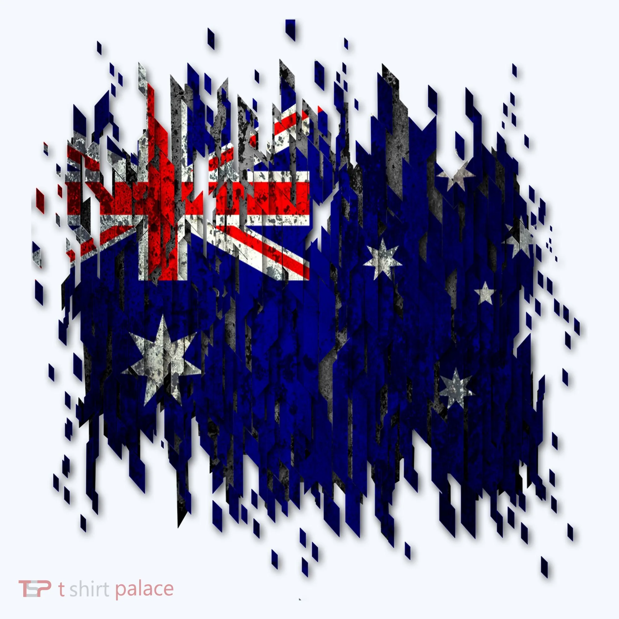 Australia Grunge Flag Doggie Tank