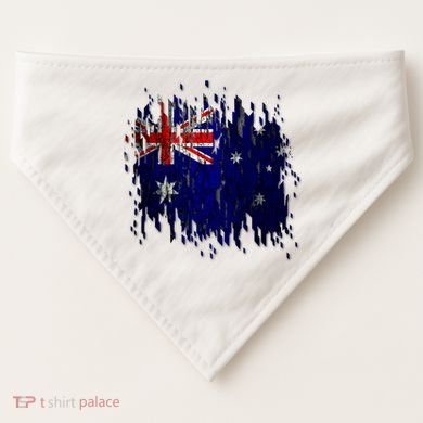 Australia Grunge Flag USA-Made Doggie Bandana