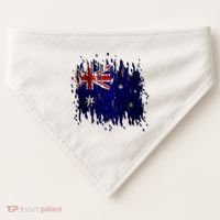 Australia Grunge Flag USA-Made Doggie Bandana thumb 0