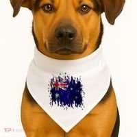 Australia Grunge Flag USA-Made Doggie Bandana thumb 1