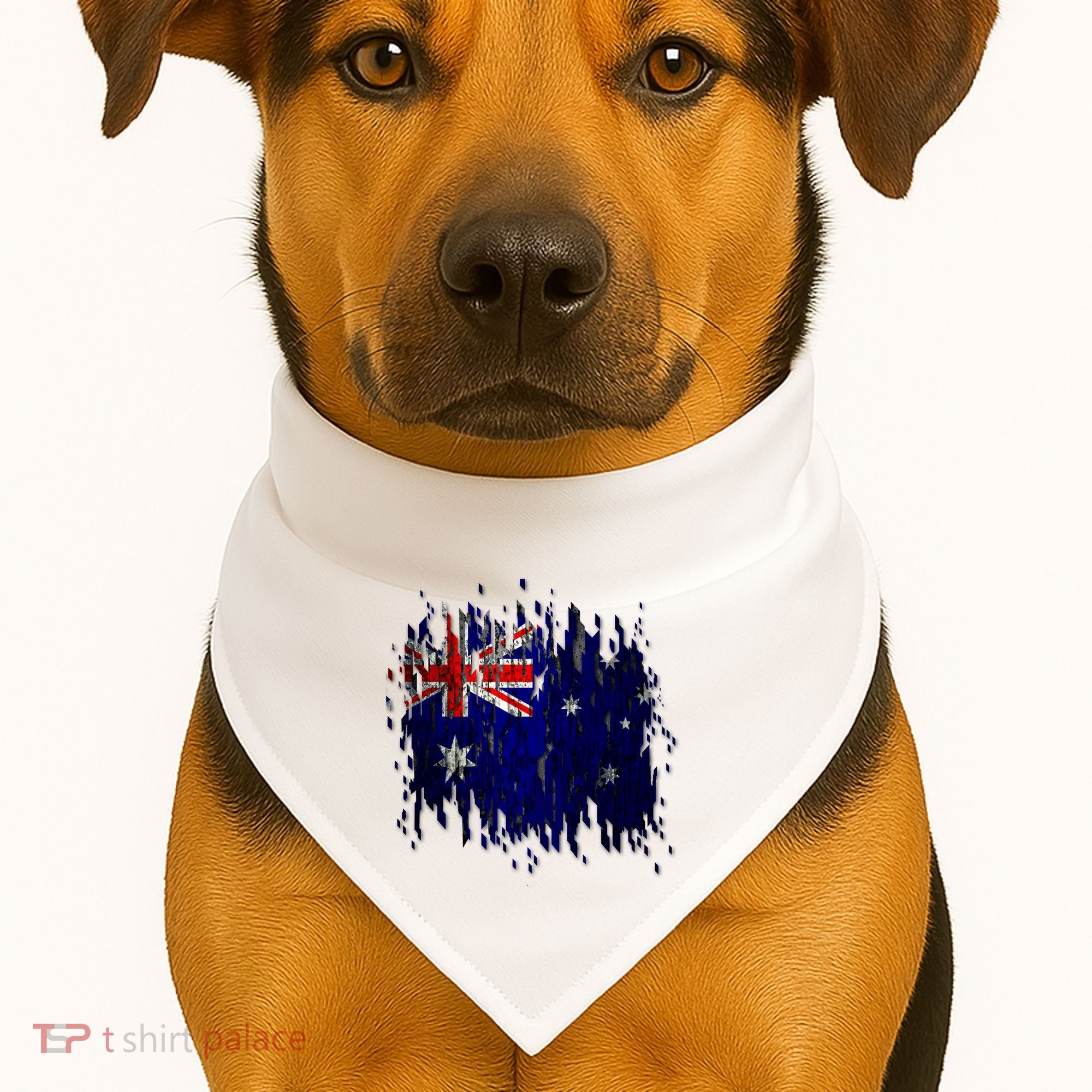 Australia Grunge Flag USA-Made Doggie Bandana