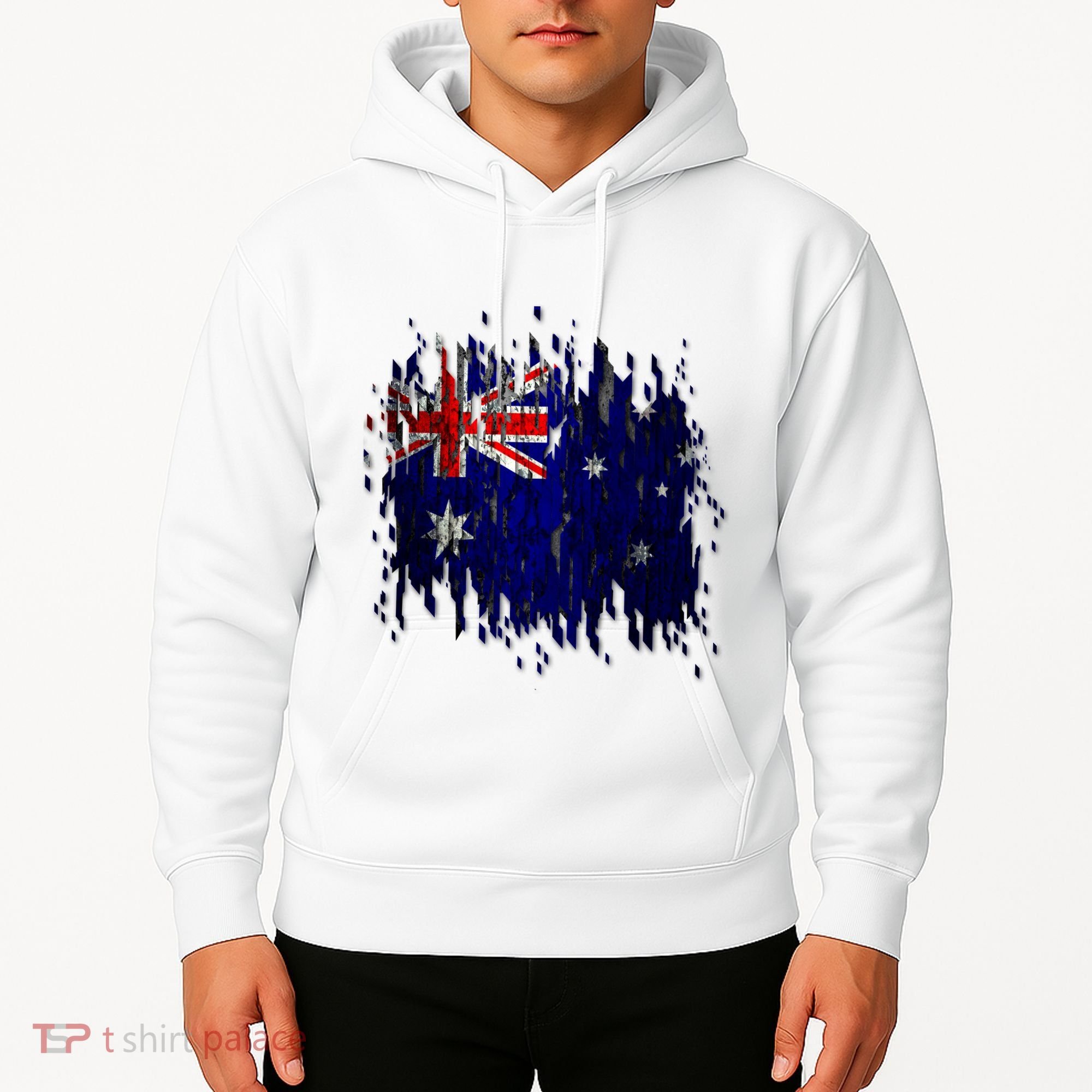 Australia Grunge Flag Hoodie