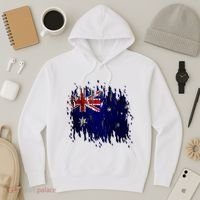 Australia Grunge Flag Hoodie thumb 3