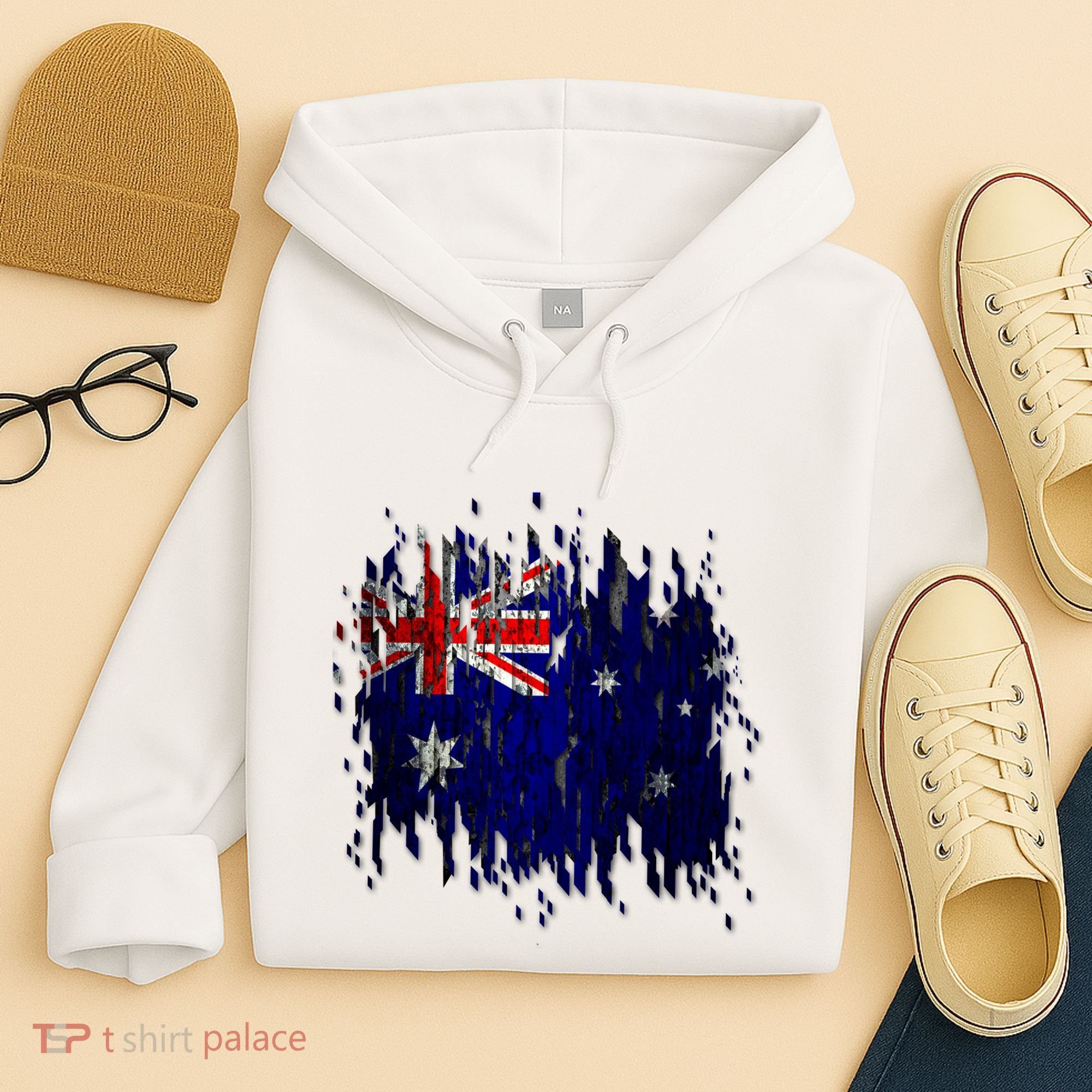 Australia Grunge Flag Hoodie