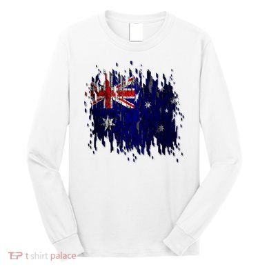 Australia Grunge Flag Long Sleeve Shirt