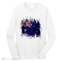 Australia Grunge Flag Long Sleeve Shirt thumb 0