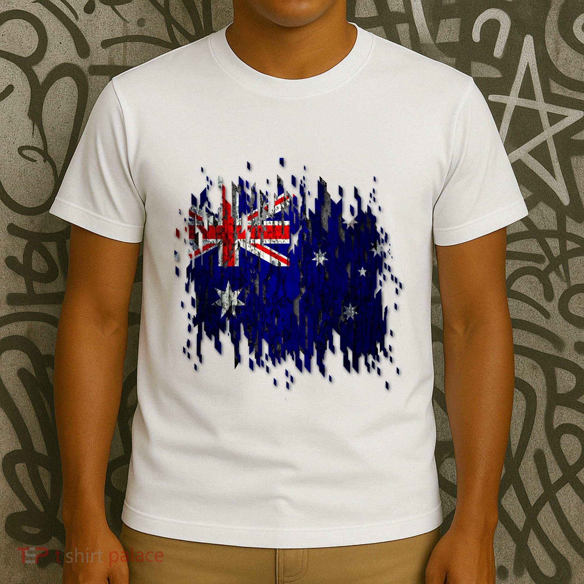 Australia Grunge Flag T-Shirt