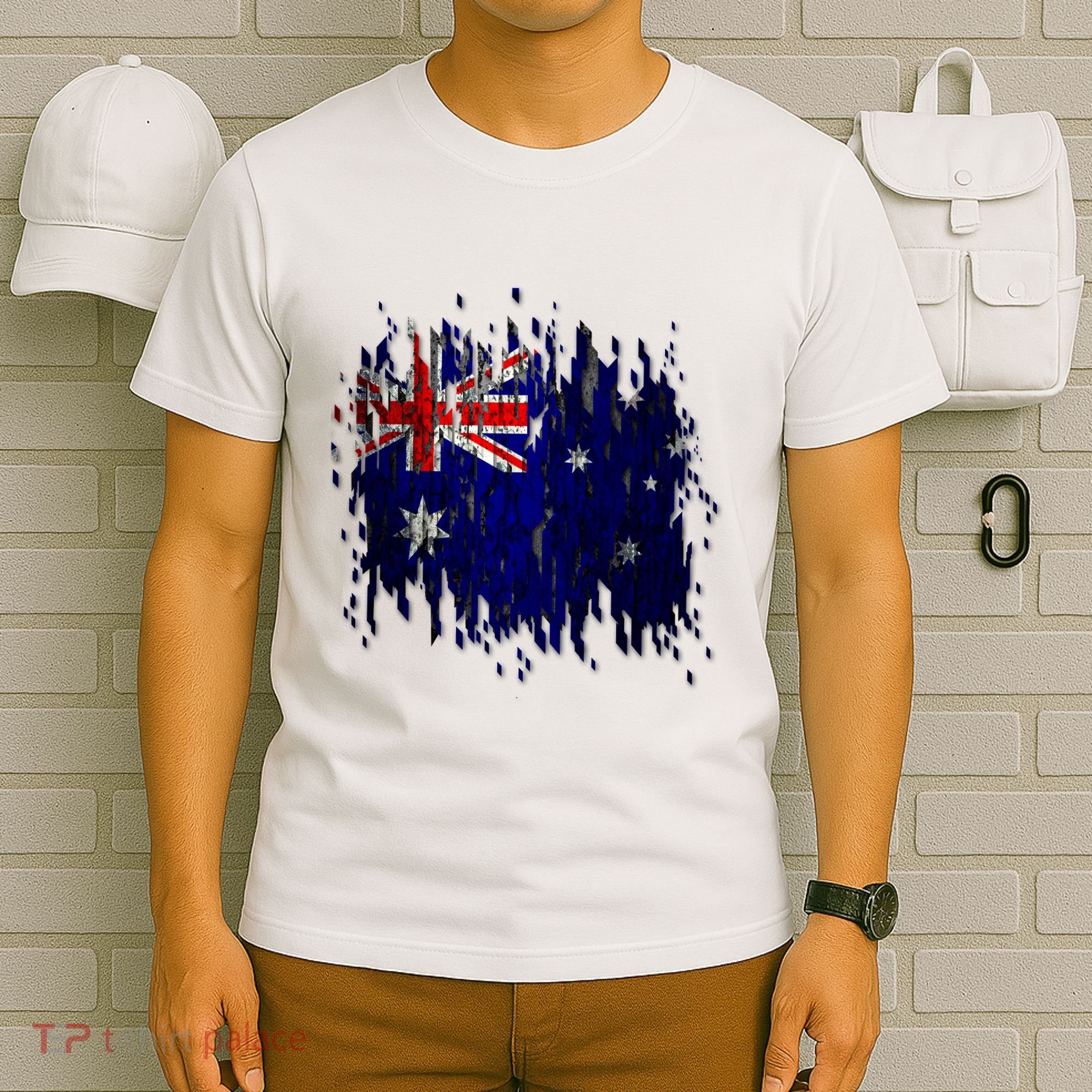 Australia Grunge Flag T-Shirt