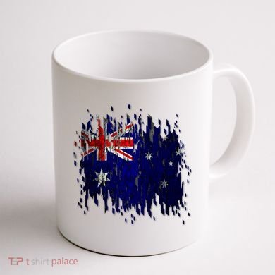 Australia Grunge Flag Coffee Mug back