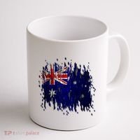 Australia Grunge Flag Coffee Mug thumb 1