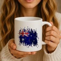 Australia Grunge Flag Coffee Mug thumb 3