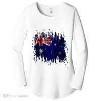 Australia Grunge Flag Women's Perfect Tri Tunic Long Sleeve Shirt thumb 0