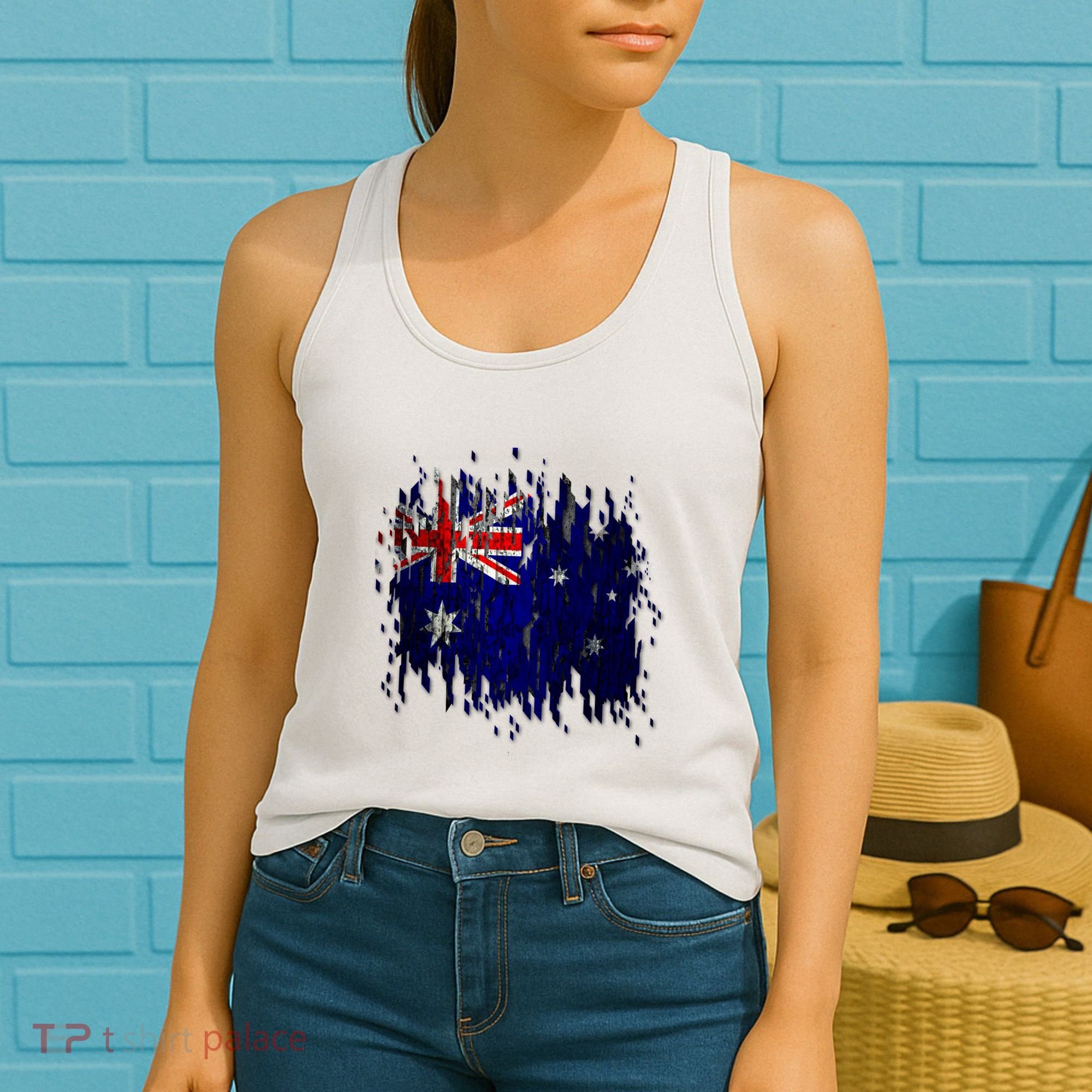 Australia Grunge Flag Women's Tank Top