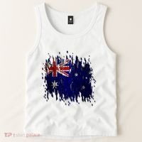 Australia Grunge Flag Tank Top thumb 2