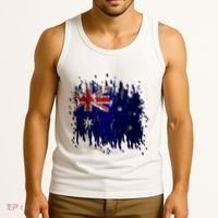 Australia Grunge Flag Tank Top thumb 3