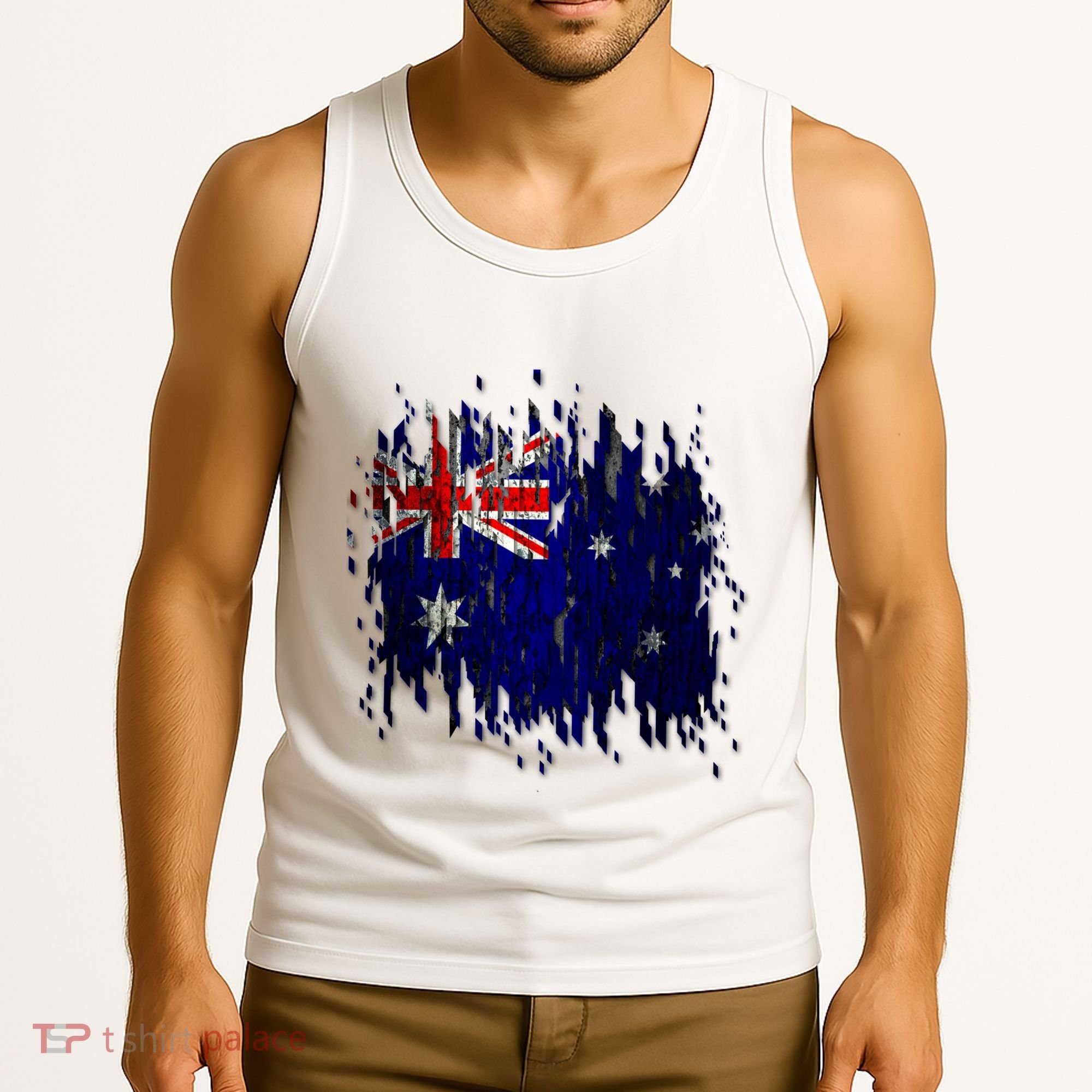 Australia Grunge Flag Tank Top