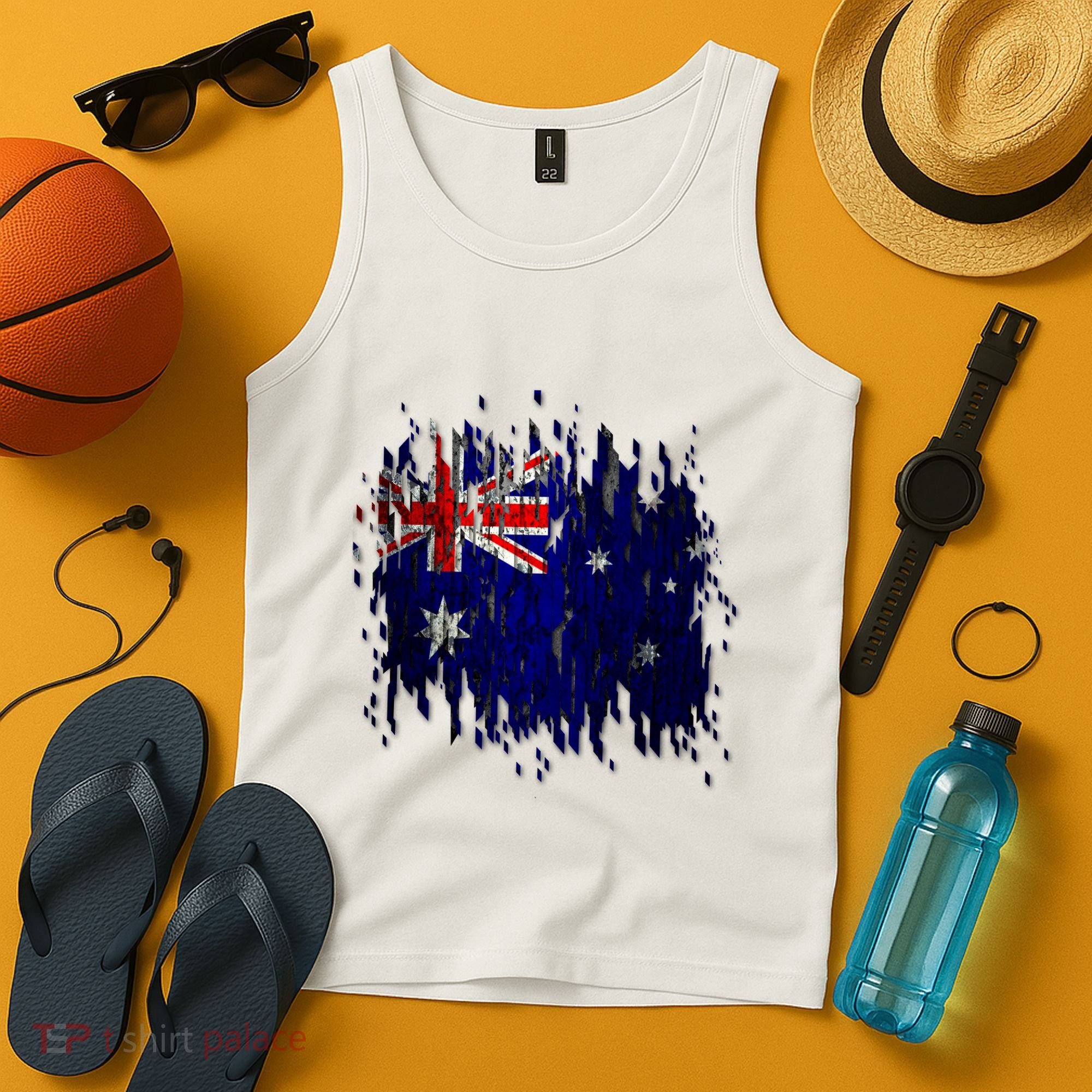 Australia Grunge Flag Tank Top