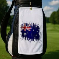 Australia Grunge Flag Golf Towel thumb 2