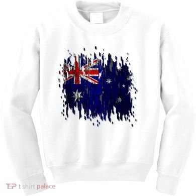 Australia Grunge Flag Kids Sweatshirt